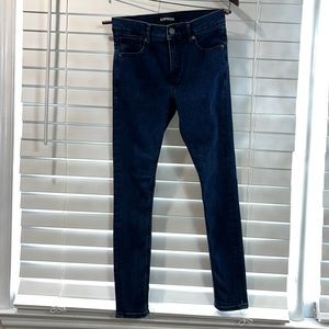 Express stretch mid rise jeans